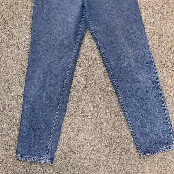 LEVI'S 544 VINTAGE MADE IN USA 100% COTTON BLUE JEANS HIGH WAIST JUNIOR SIZE 13S - Picture 3 of 11